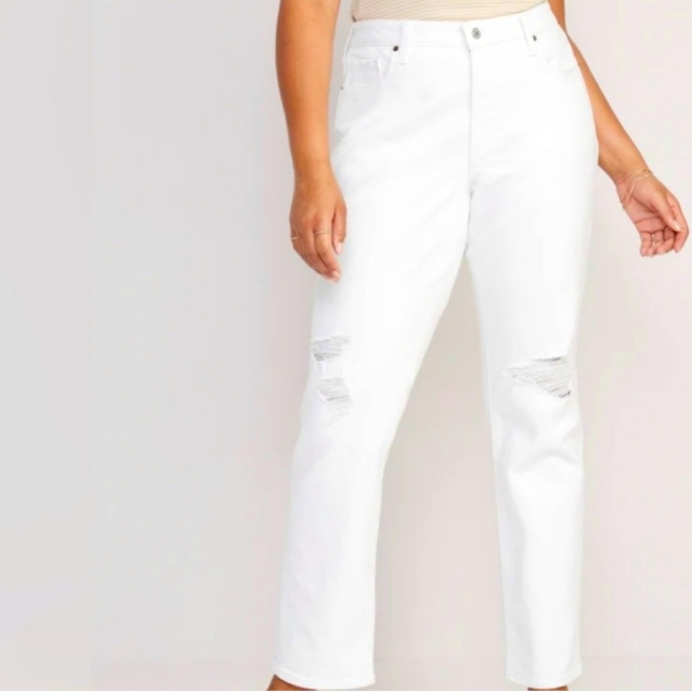Old Navy Sky High Straight Extra High Rise Jeans